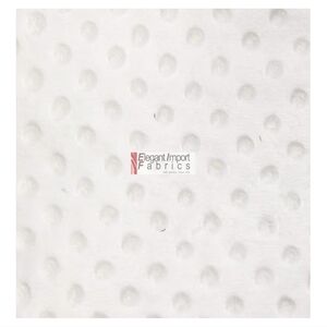Minky MINKEE Chenille DOT Soft Fabric Cuddle  60"W SEW Craft by The Yard